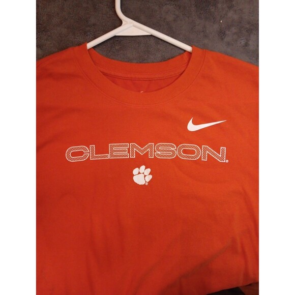 Clemson The Nike Tee Long Sleeve Shirt XL Orange - Picture 3 of 6